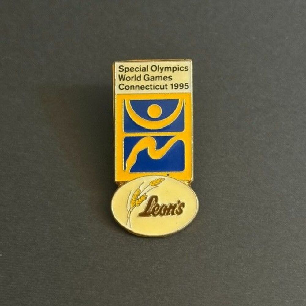 Vintage Special Olympics World Games Connecticut 1995 Leon's Pin